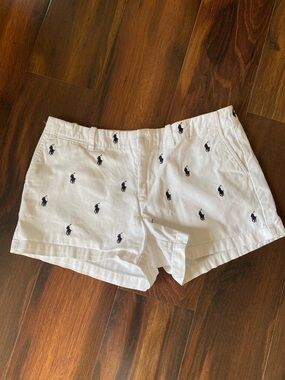 Ralph Lauren Sport 3” Chino Twill Cotton All Over Pony Shorts Stains 8